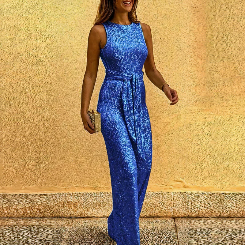 Stylischer Glitzer-Jumpsuit für Damen | Eleganter - Image 2
