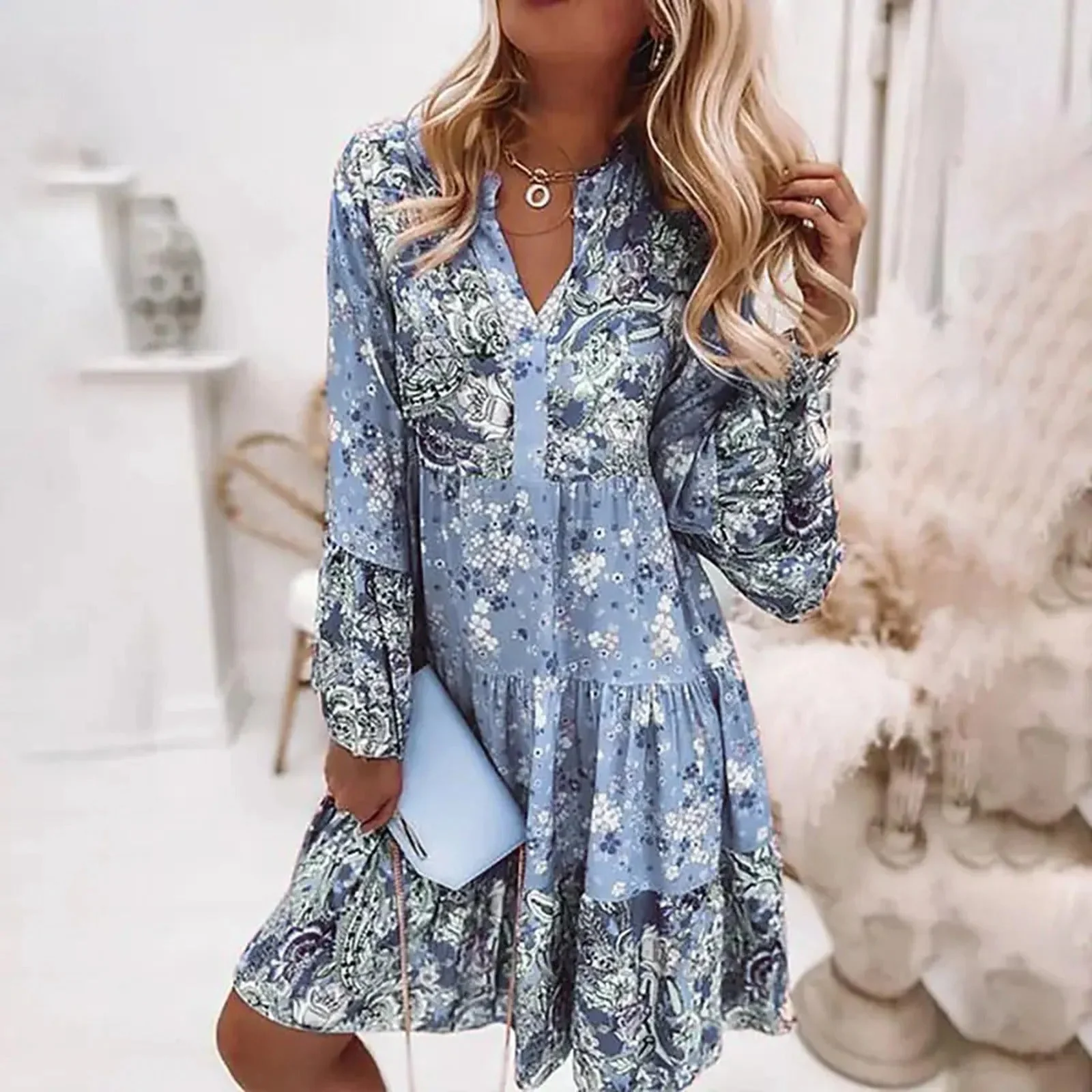Stylisches & fließendes Sommerkleid für Frauen - Philine - Image 3