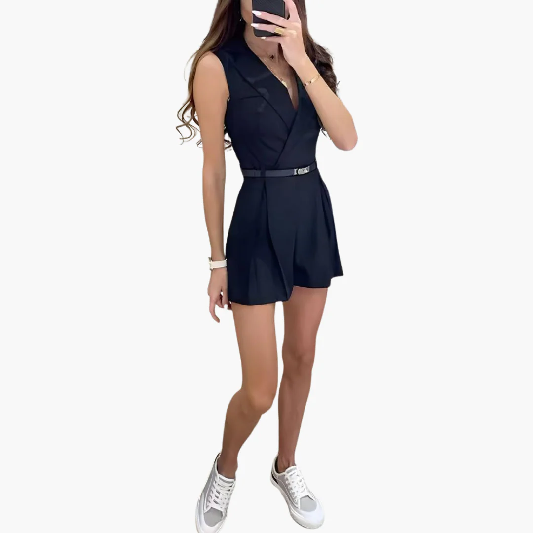 Stylisches Jumpsuit für Frauen – Rosie ärmellos und modern - Image 2