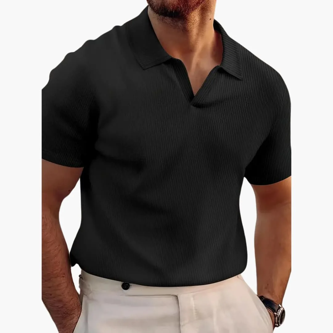 Stylisches Waffelpolo-Shirt für Männer - bequeme Passform - Image 2