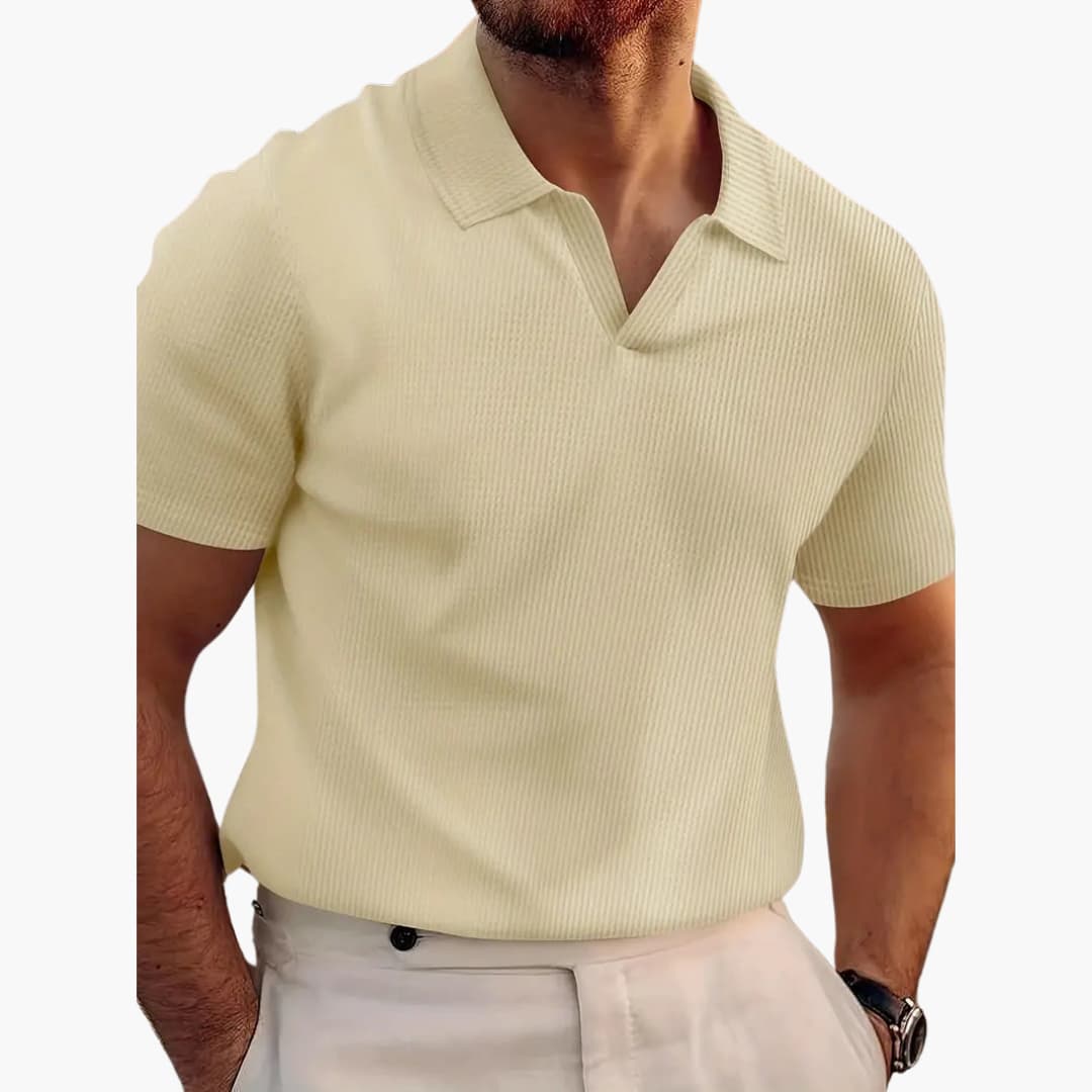 Stylisches Waffelpolo-Shirt für Männer - bequeme Passform - Image 5
