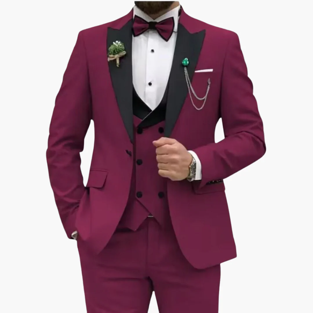 Stylisher Slim Fit Anzug - moderner Look für Herren zur Hochzeit - Image 4