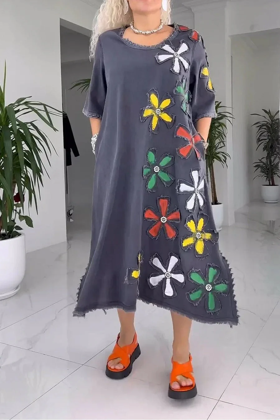 Sukien | Damenkleid mit Blumenmuster - Image 4
