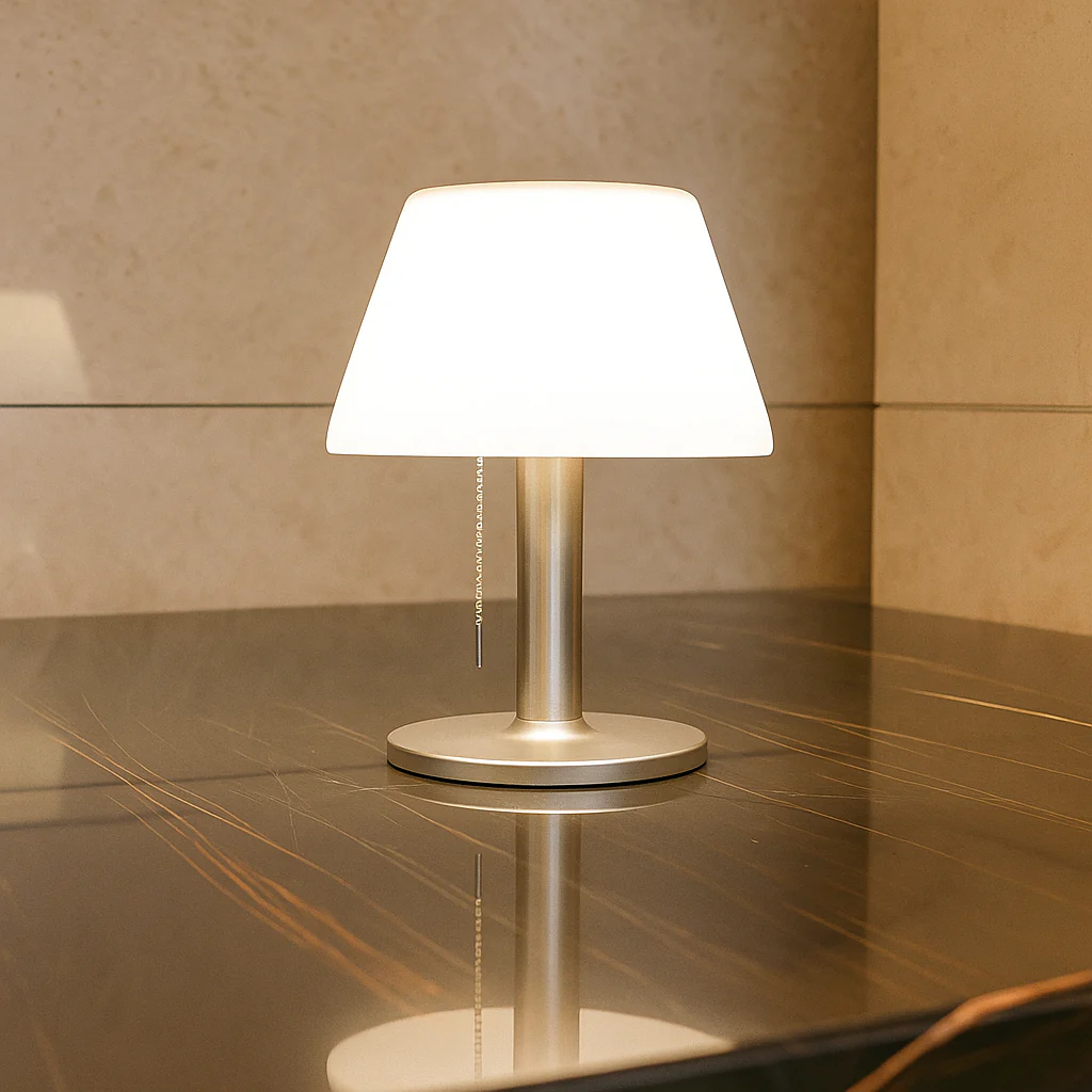 SunGlow – Elegante solide Tischlampe für Außenbereich Charme - Image 2