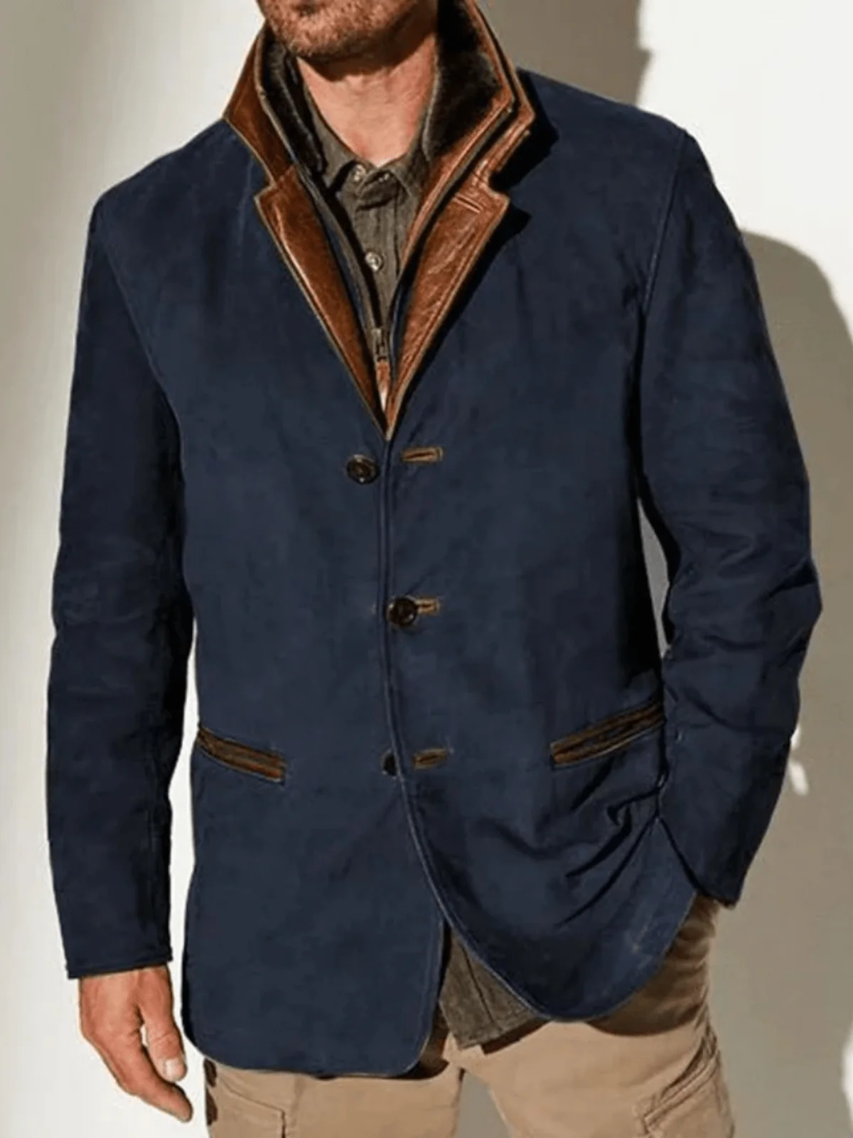 SVEN VINTAGE-WILDLEDERJACKE MIT DOPPELKRAGEN - Image 4