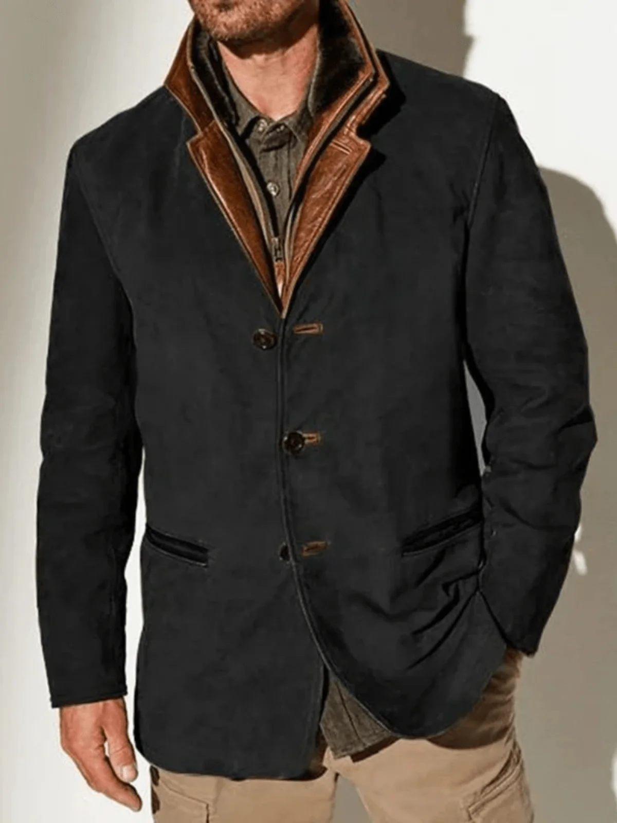 SVEN VINTAGE-WILDLEDERJACKE MIT DOPPELKRAGEN - Image 5