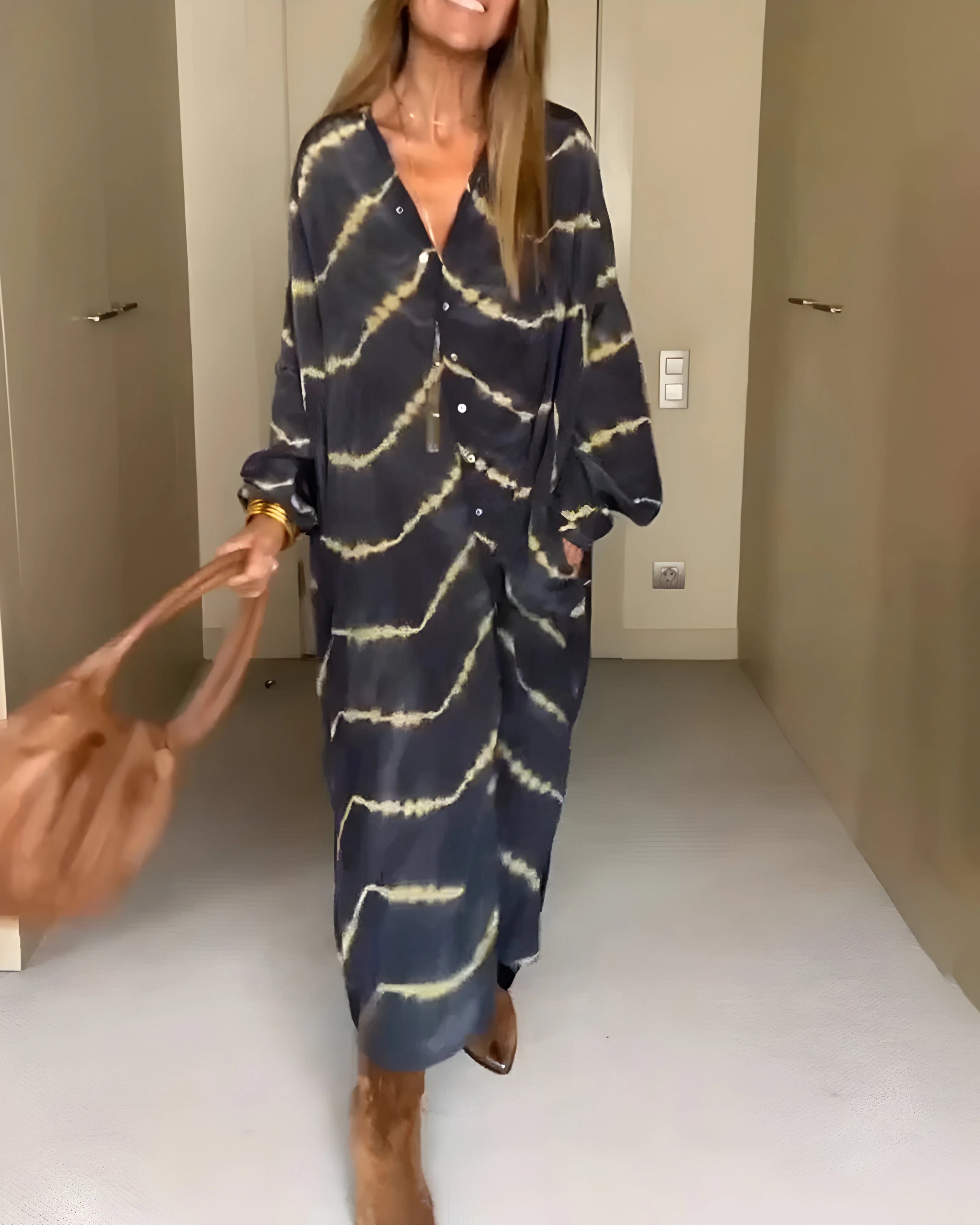 Sylvoriel | Bohemian Striped Maxi Dress - Image 3