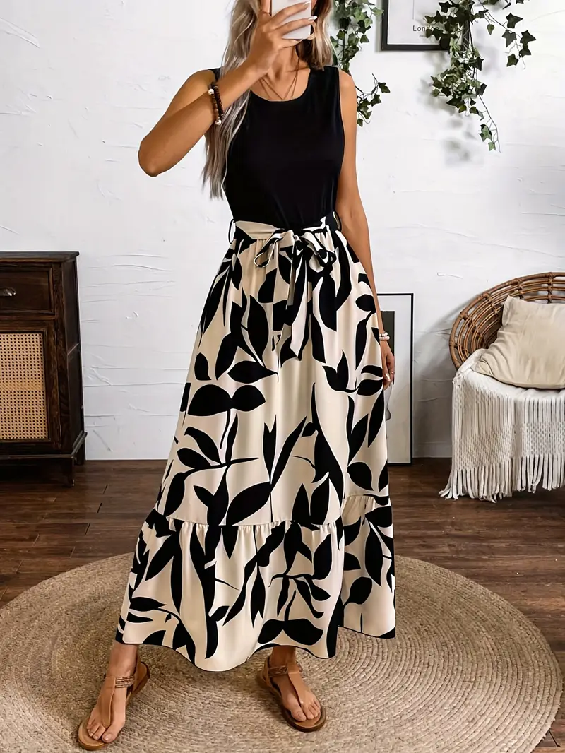 Tamisha – Ärmelloses schwarzes Top, Maxikleid, Rock - Image 2
