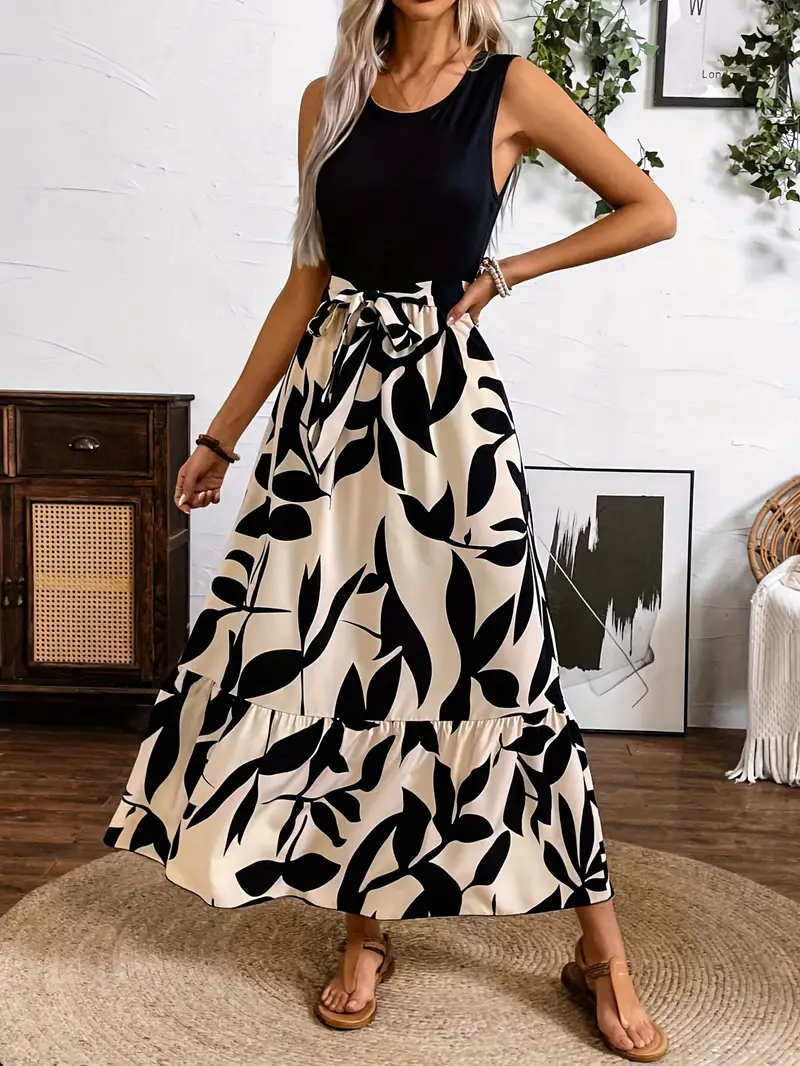 Tamisha – Ärmelloses schwarzes Top, Maxikleid, Rock - Image 5