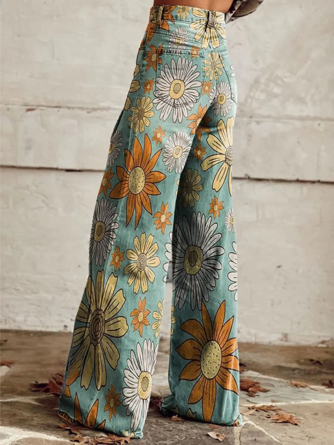 TANIA(TM) | VINTAGE FLORAL WIDE LEG PANTS - Image 2