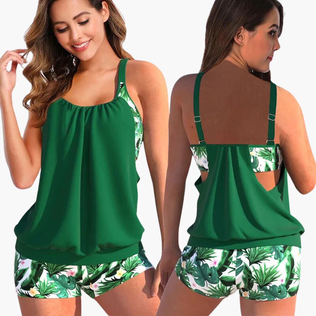 Tankini-Set für Damen - mit Bauchweg-Effekt und verstellbaren Trägern - Image 2