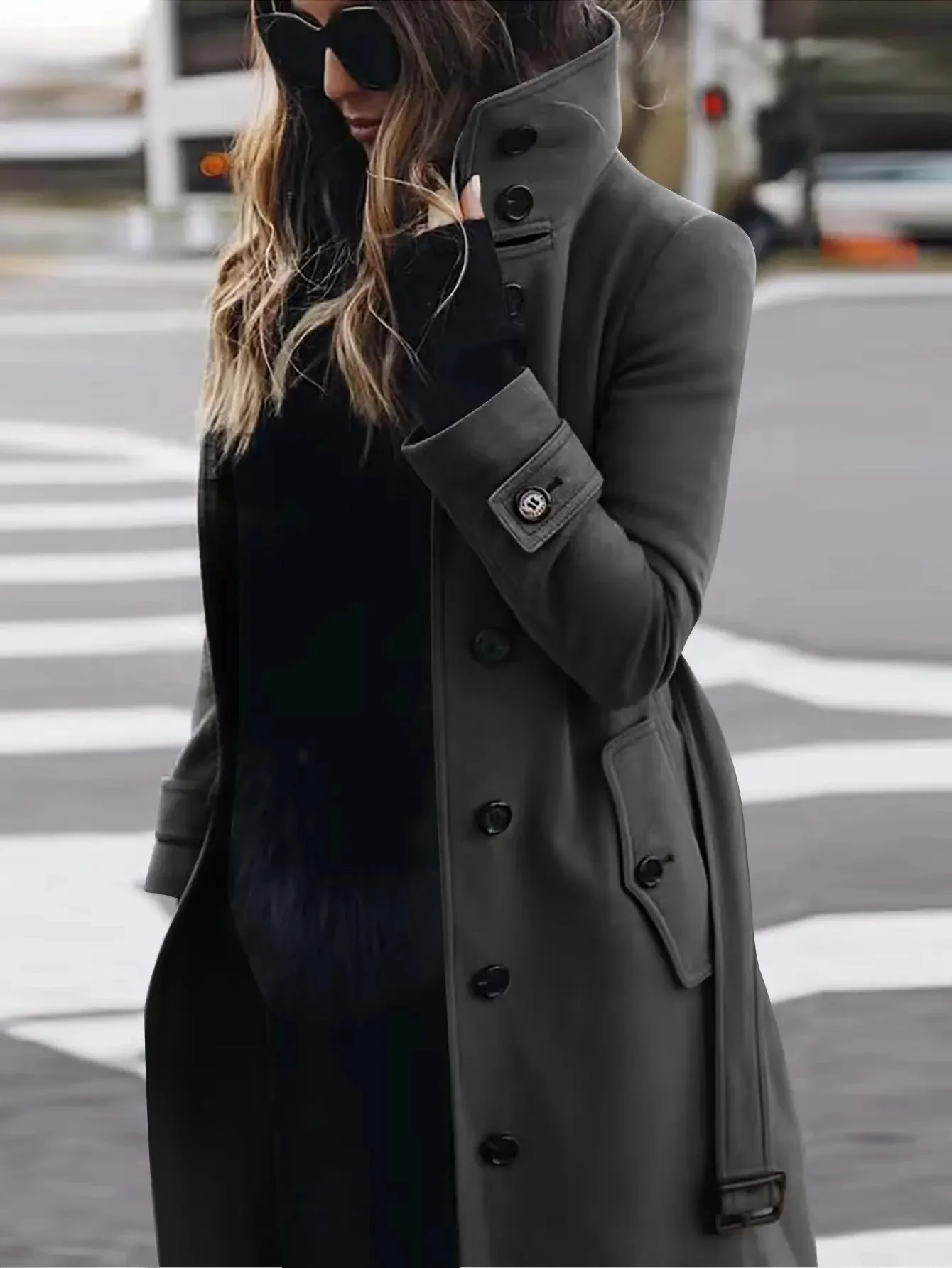 Tanya | Langer wasserdichter Trenchcoat - Image 2