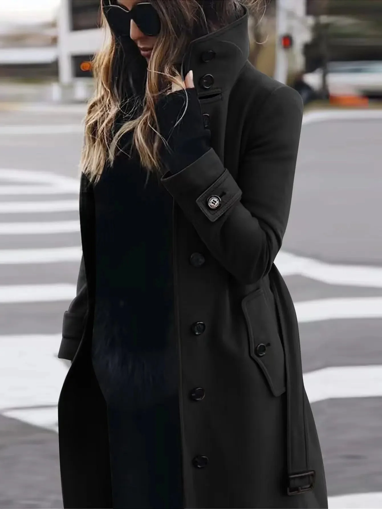 Tanya | Langer wasserdichter Trenchcoat - Image 4
