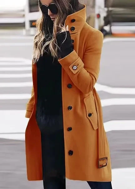 Tanya | Langer wasserdichter Trenchcoat - Image 7