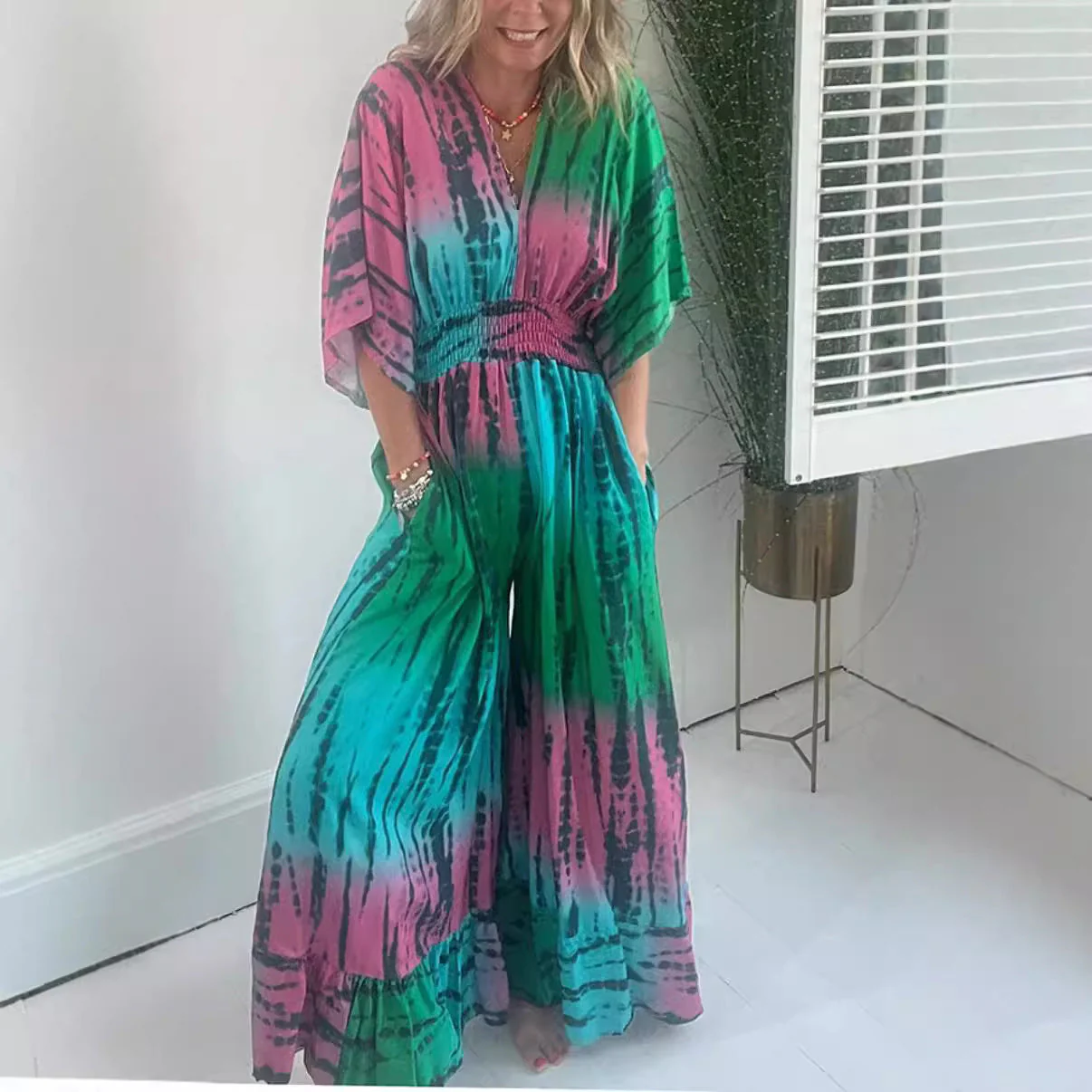 Tessa- Damen Maxi Kleid im Boho Stil - Image 5