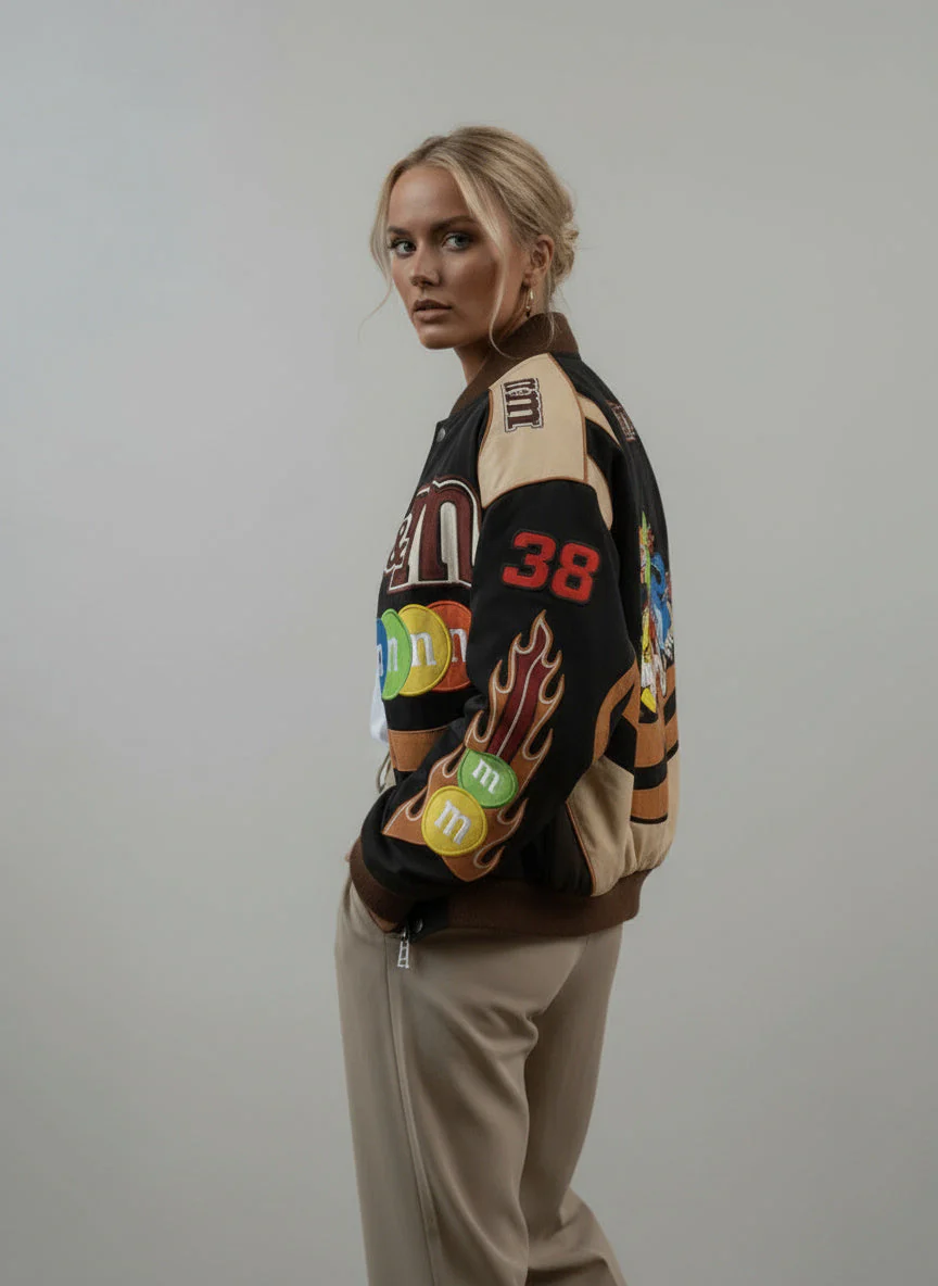 Tessa | Oversize Collegejacke Mit Grafikprint - Image 2