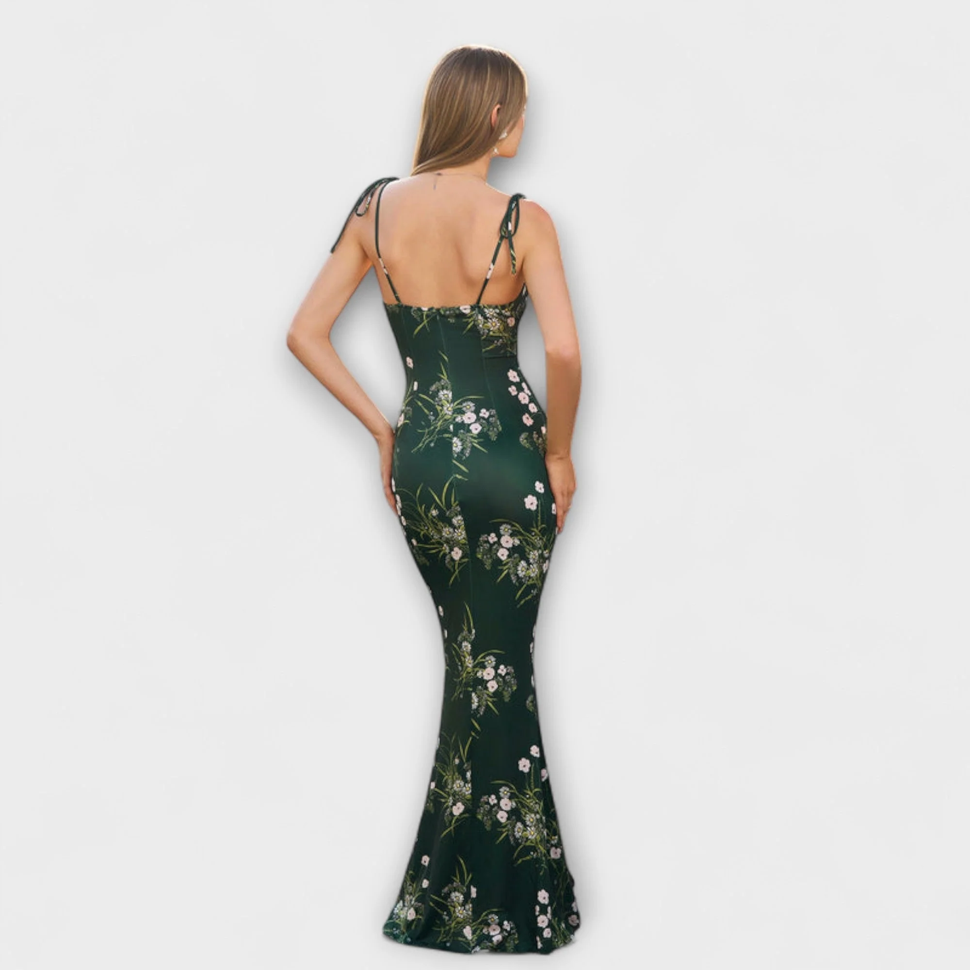 Thalia - Floral Print Prom Dress mit gebundenen Schulterträgern - Image 15