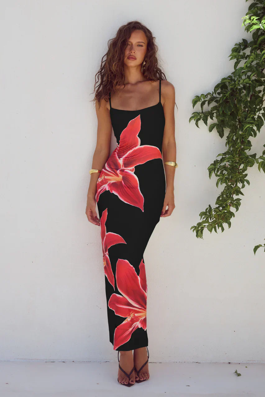 Thalina™ | Geblümtes Kleid mit Rückenschlitz - Image 4