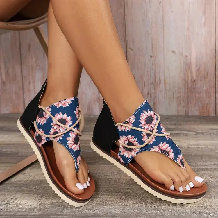 Thelma – Stilvolle Sandalen aus Canvas und Leder - Image 3
