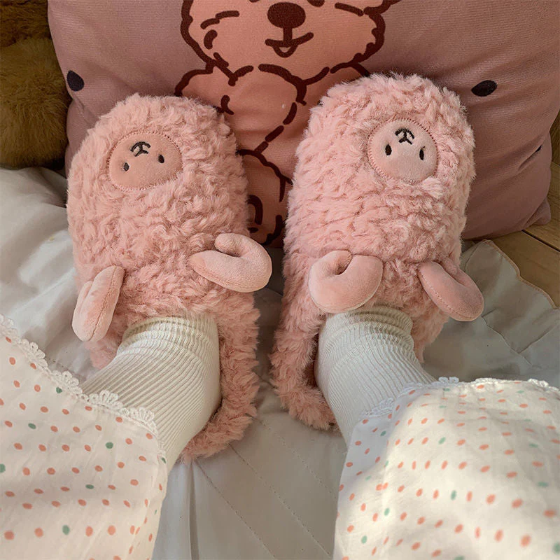 Tierische Plüschpantoffeln für Damen - Image 6