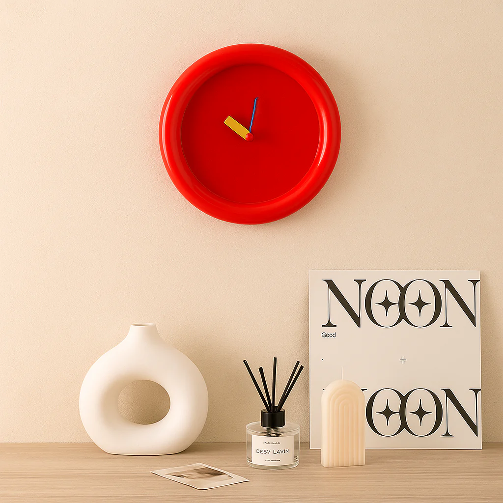 TimePop – Buntes geometrisches Wanduhren im Memphis-Stil mit mutigem künstlerischem Design - Image 3