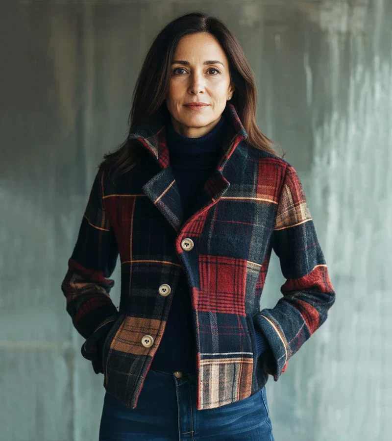 Tirena - taillierte Karojacke - Image 2