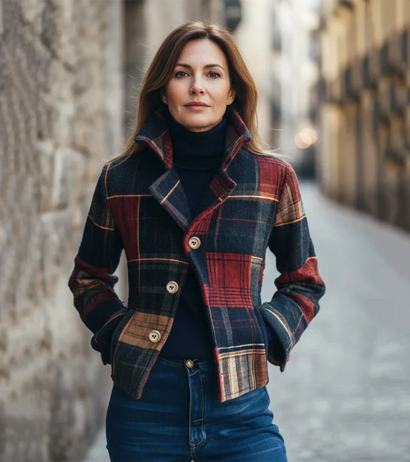 Tirena - taillierte Karojacke - Image 3