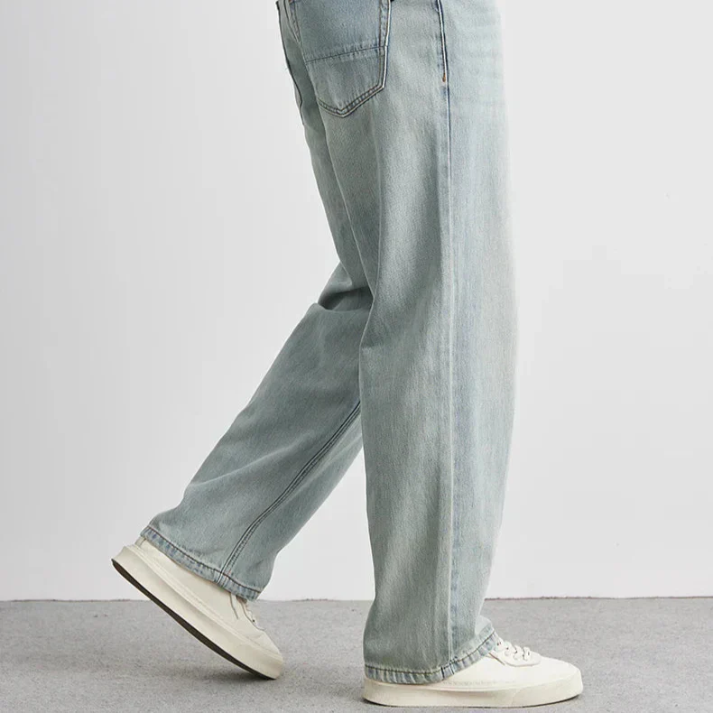Torvax - Jeans mit weitem Bein in Vintage-Waschung