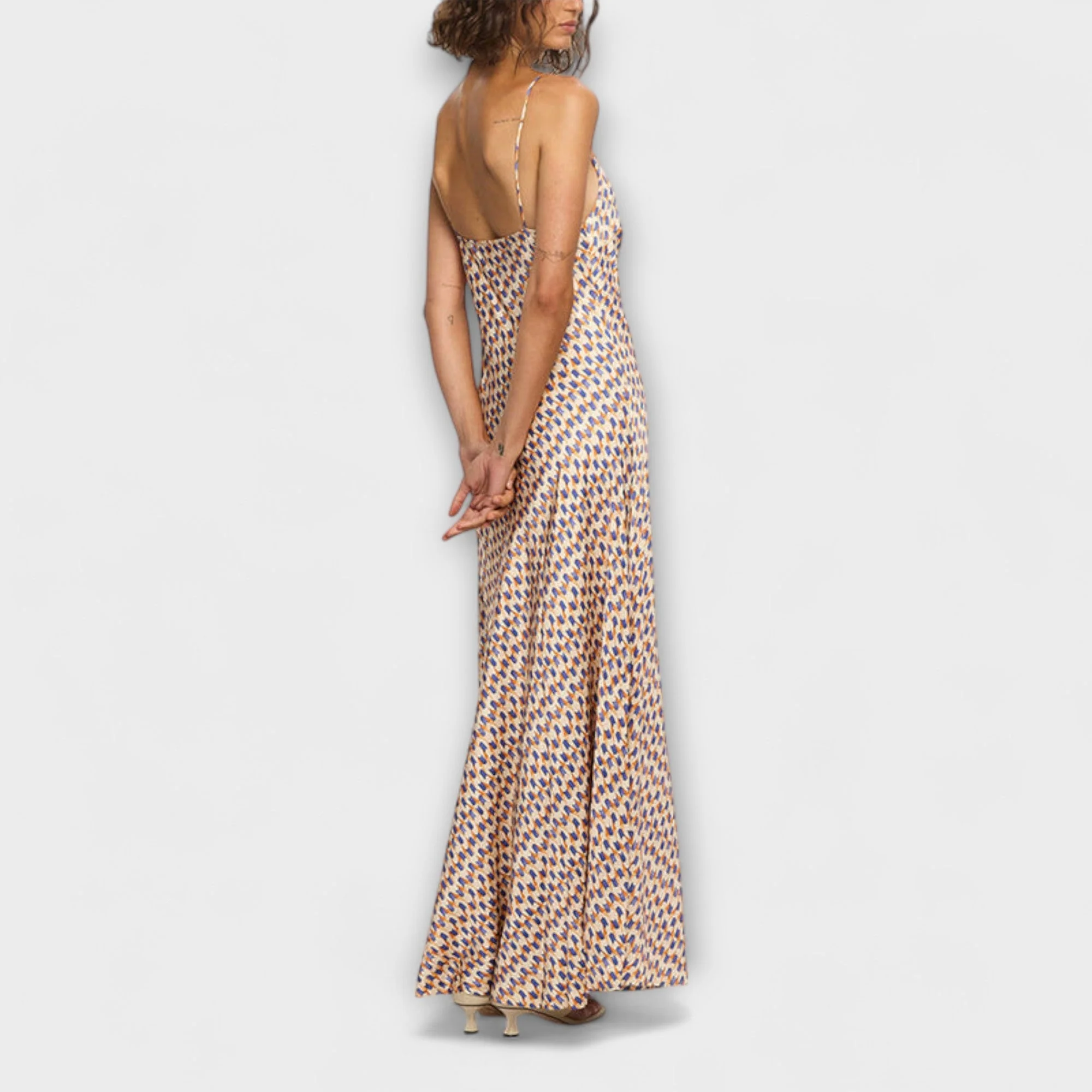 Tove - Schickes geometrisches Druck Maxikleid - Image 2