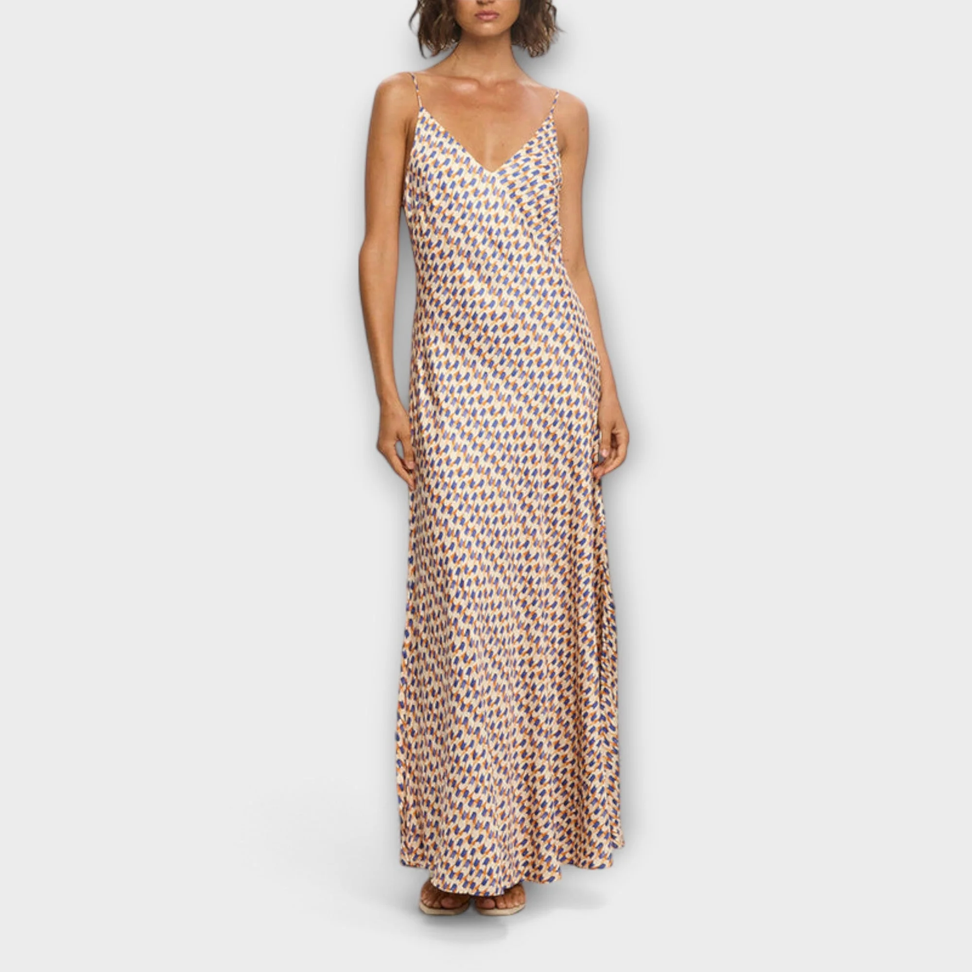Tove - Schickes geometrisches Druck Maxikleid - Image 4