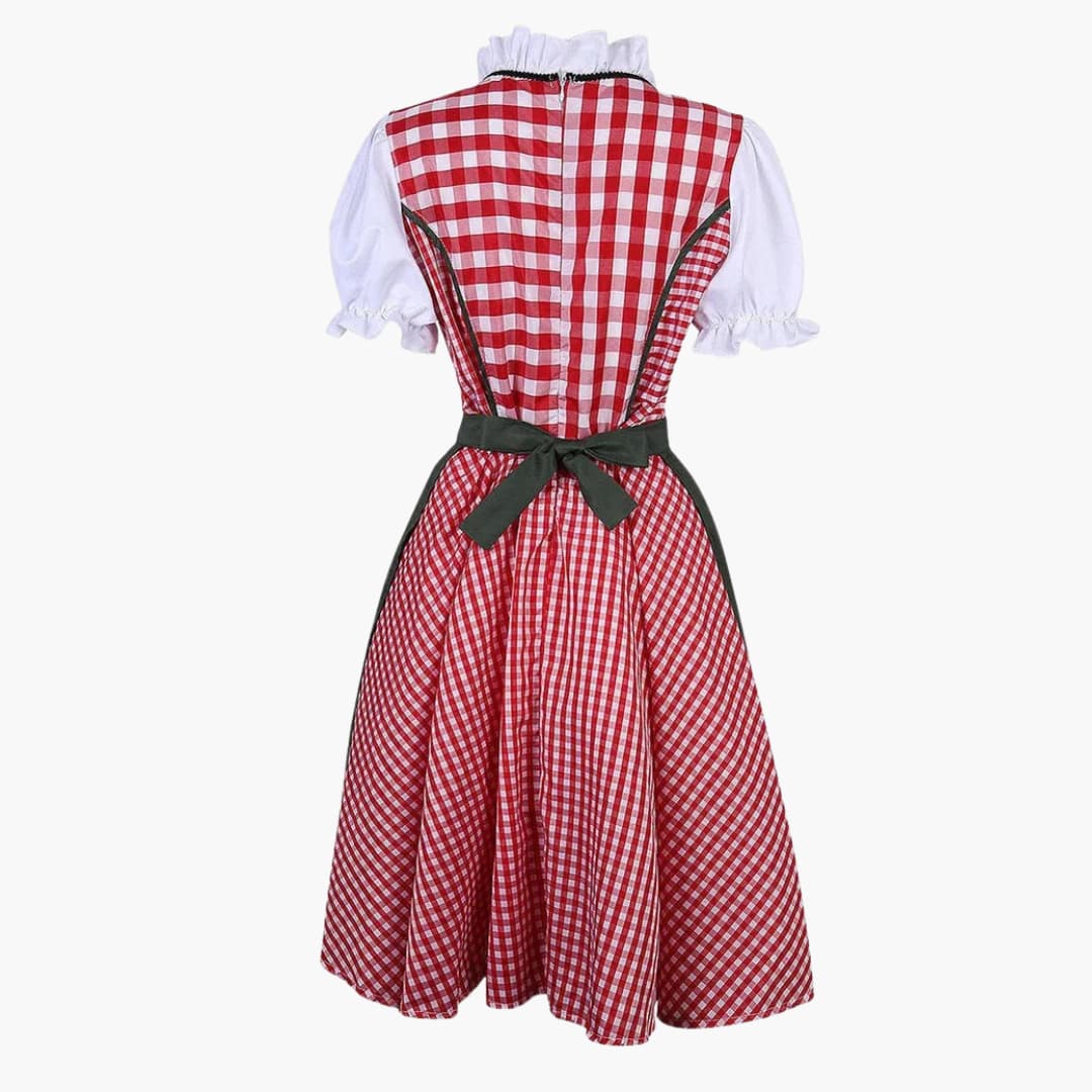 Traditionelles Dirndl kleid mit Schürze für Damen - Oktoberfest 2025 - Image 3