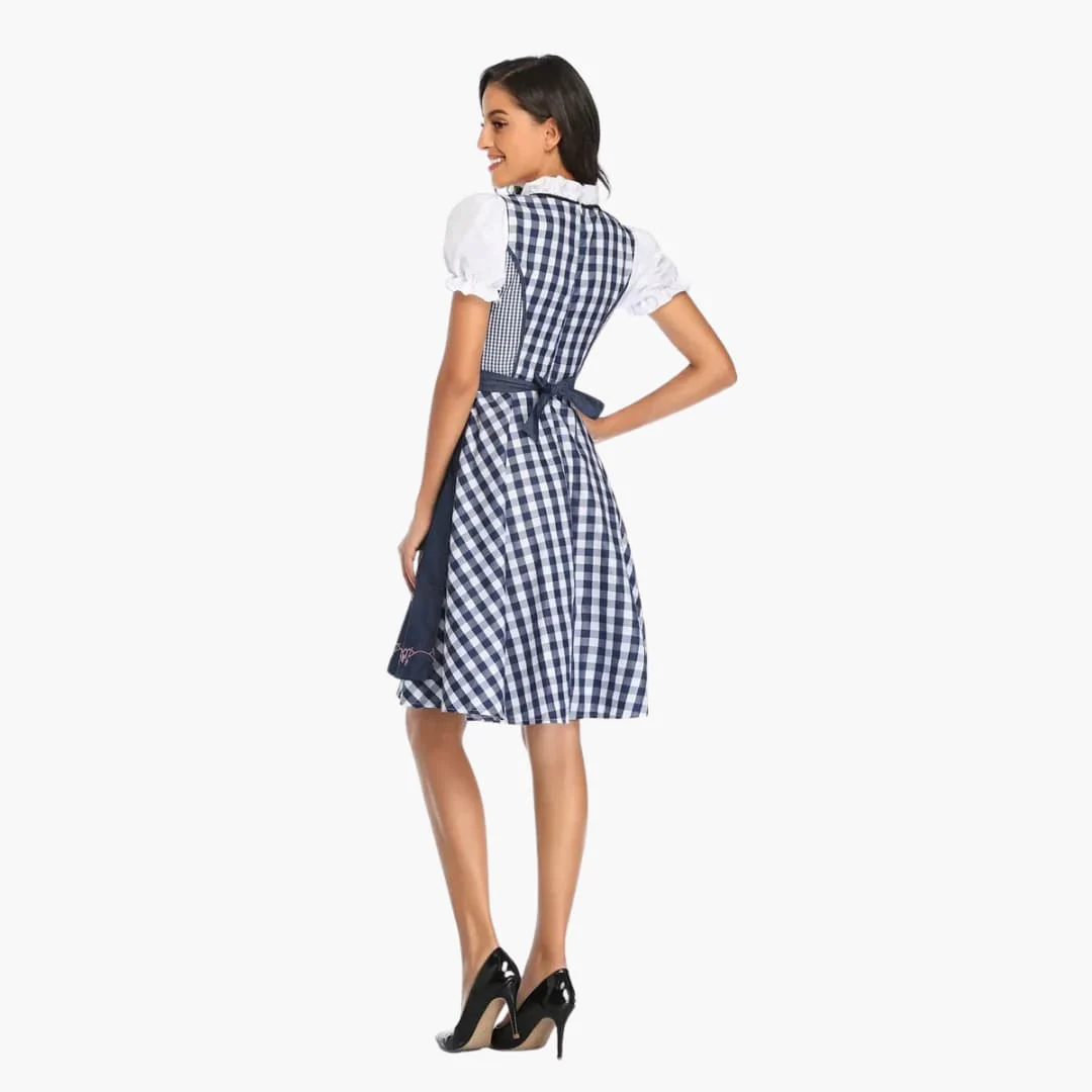Traditionelles Dirndl kleid mit Schürze für Damen - Oktoberfest 2025 - Image 4