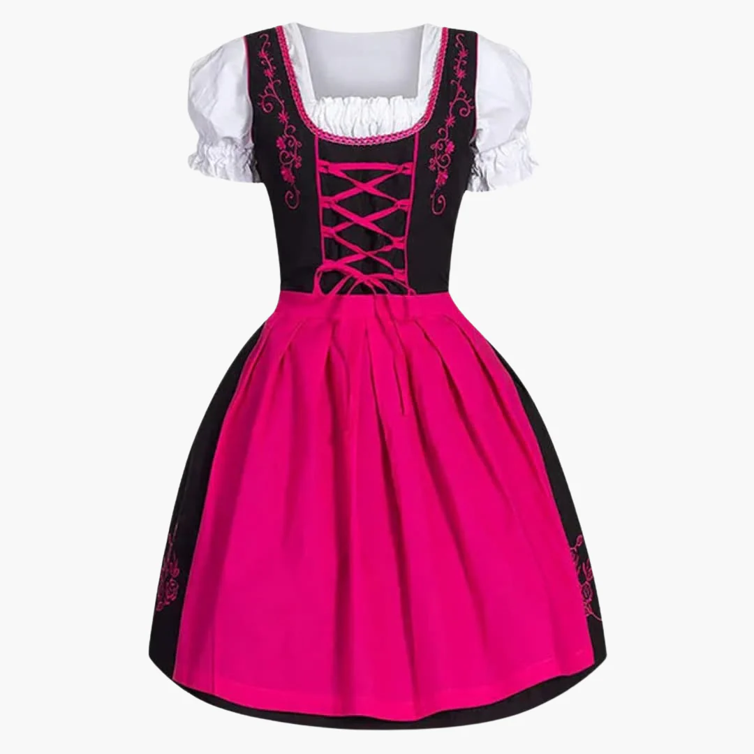 Traditionelles Dirndl mit Schürze für Damen - Oktoberfest 2025 - Image 4