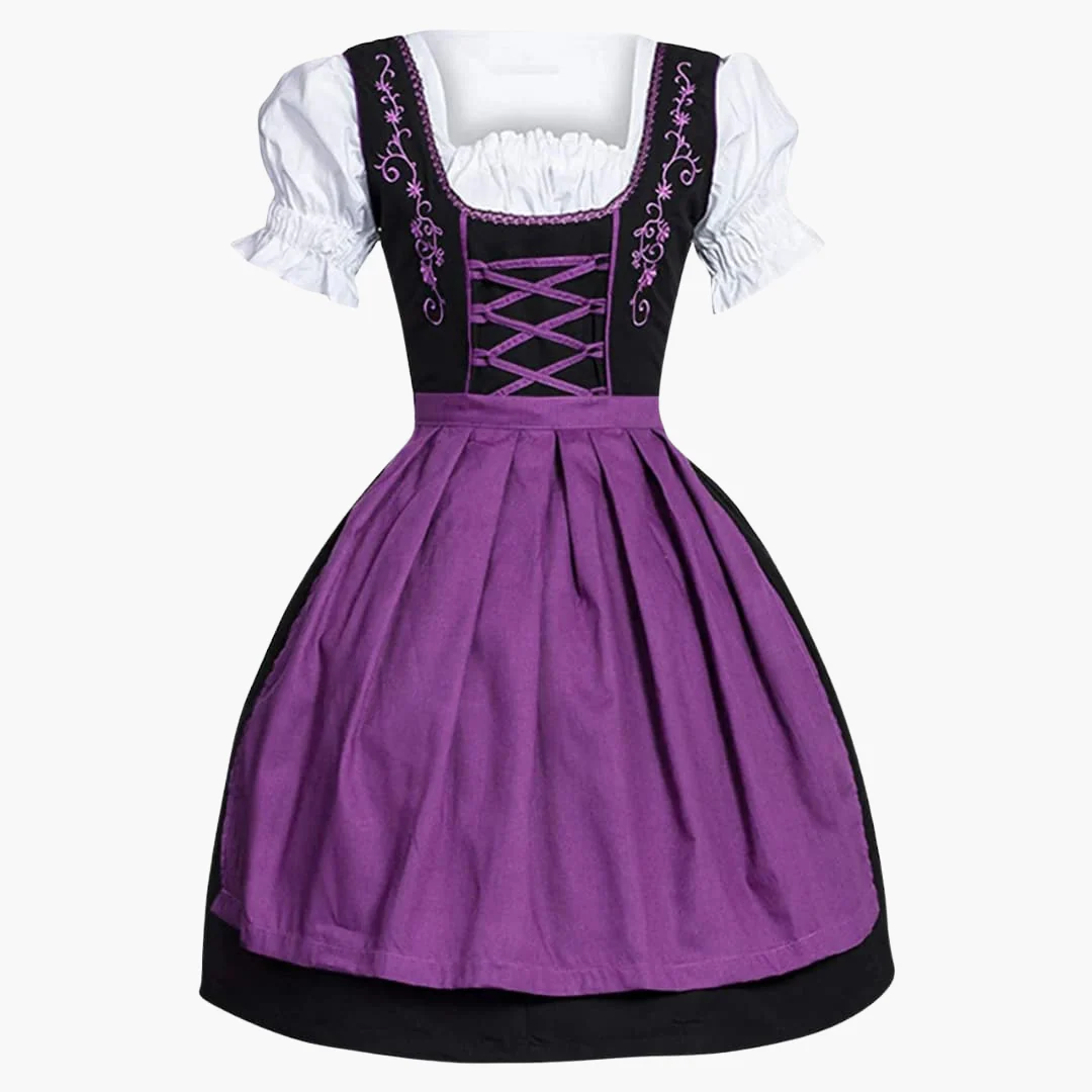 Traditionelles Dirndl mit Schürze für Damen - Oktoberfest 2025 - Image 6