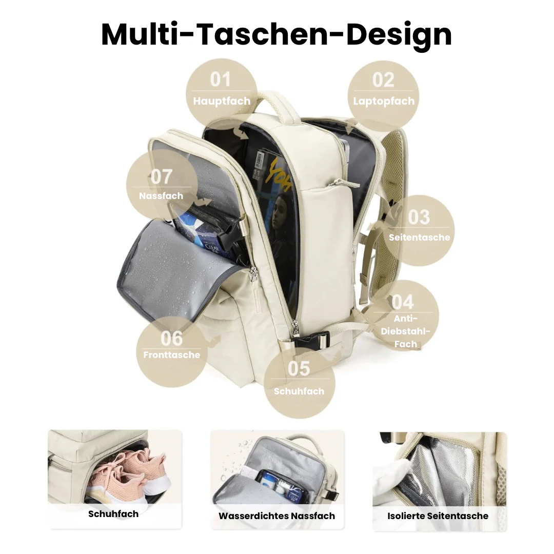 Travex | Multifunktionaler Rucksack für Damen Reisen - Image 6