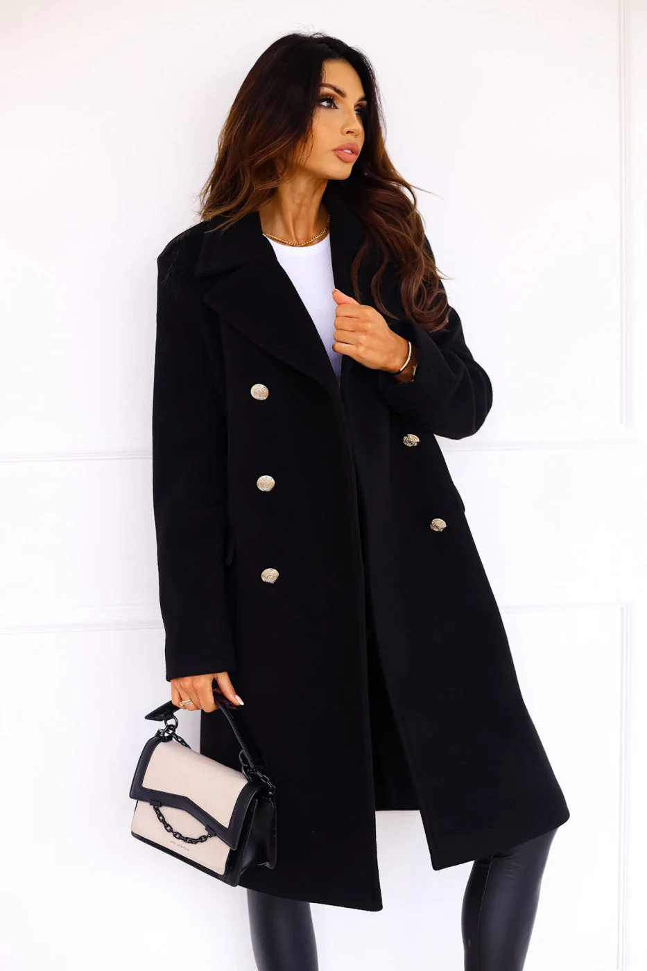 Trenchcoat Damen Elegant | Winter Lang Doppelreihig - Image 8