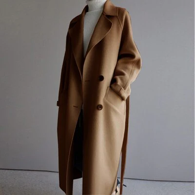 Trenchcoat Damen Lang Elegant | Wintermantel Klassisch - Image 2