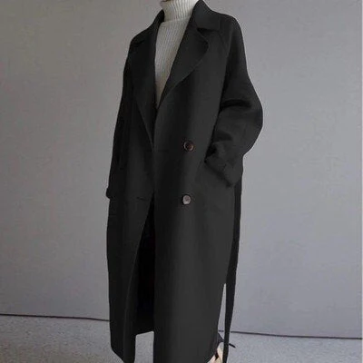 Trenchcoat Damen Lang Elegant | Wintermantel Klassisch - Image 4