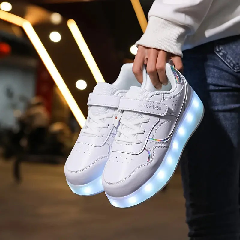 Trendige Rollschuhe für Kinder mit LED-Leuchten - Image 2