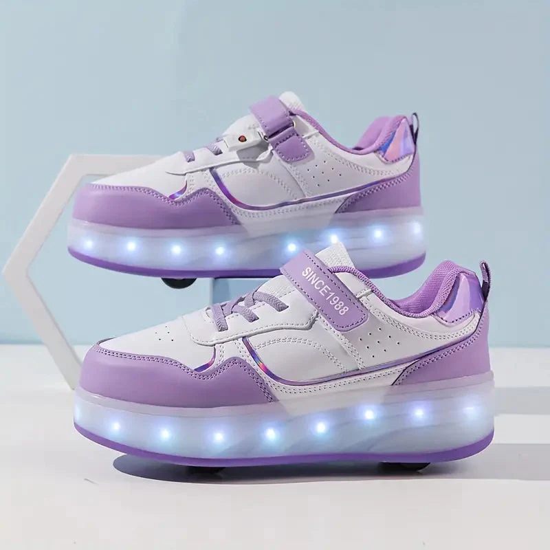Trendige Rollschuhe für Kinder mit LED-Leuchten - Image 3