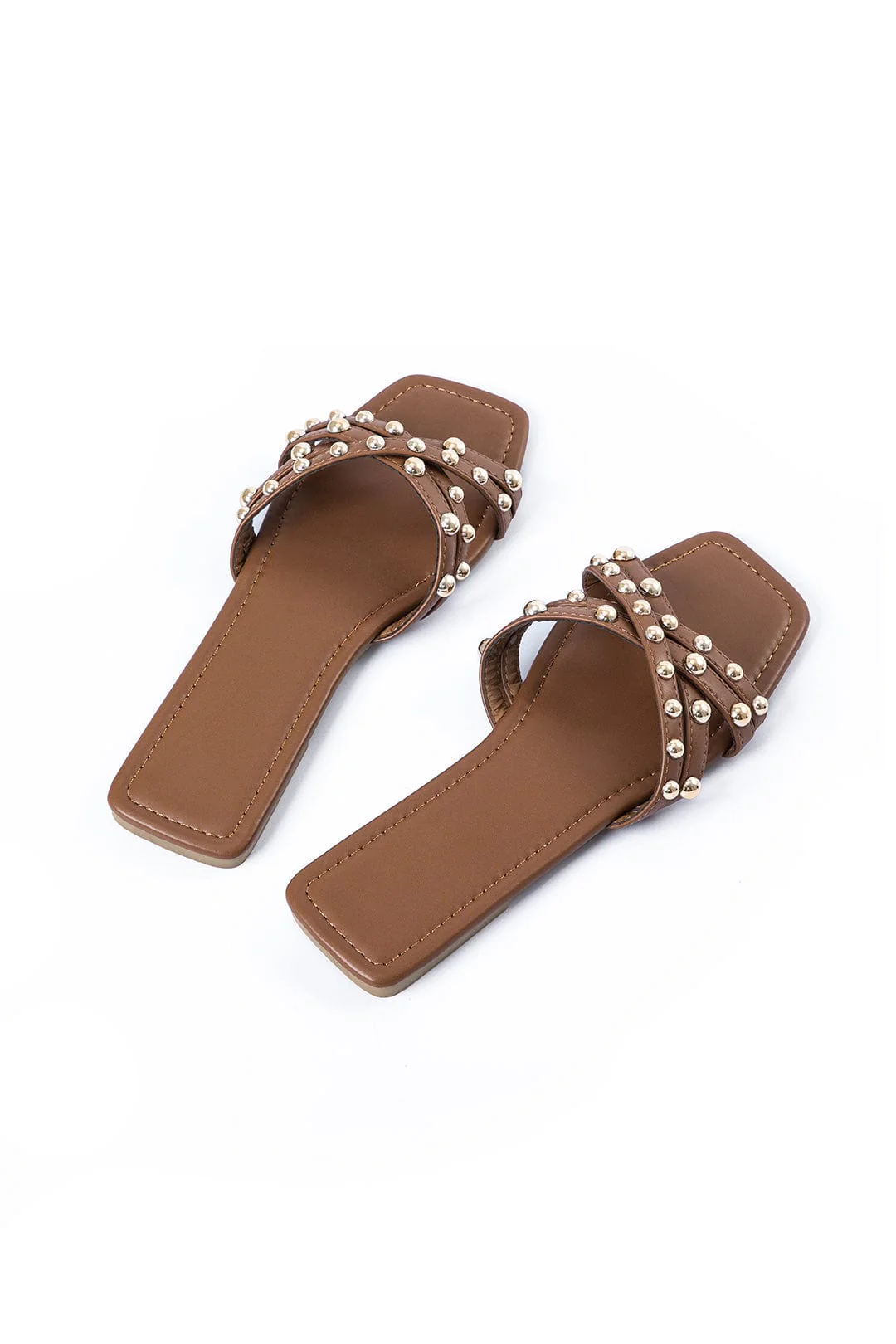 Trendige Sandalen mit Nieten-Details