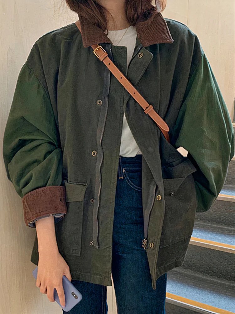Trendige Vintage-Jacke für Damen | übergangs - Image 2