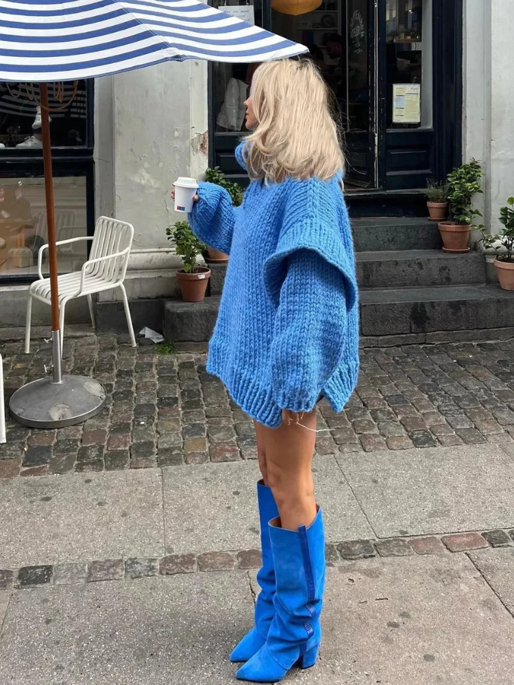 Trendiger Oversize-Pullover für Damen | Rollkragen - Image 6