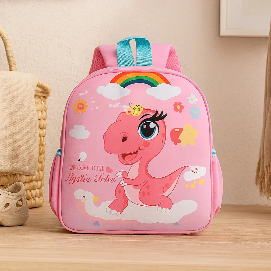 Trendiger Schulrucksack für Kinder – Cooler Dinosaurier-Print, leicht & robust - Image 3
