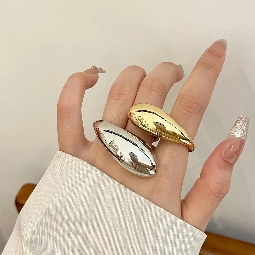 Trendy Statement Damen Doppelring Punk Style - Image 3