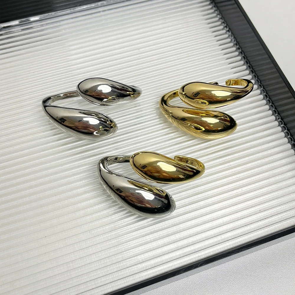 Trendy Statement Damen Doppelring Punk Style - Image 4