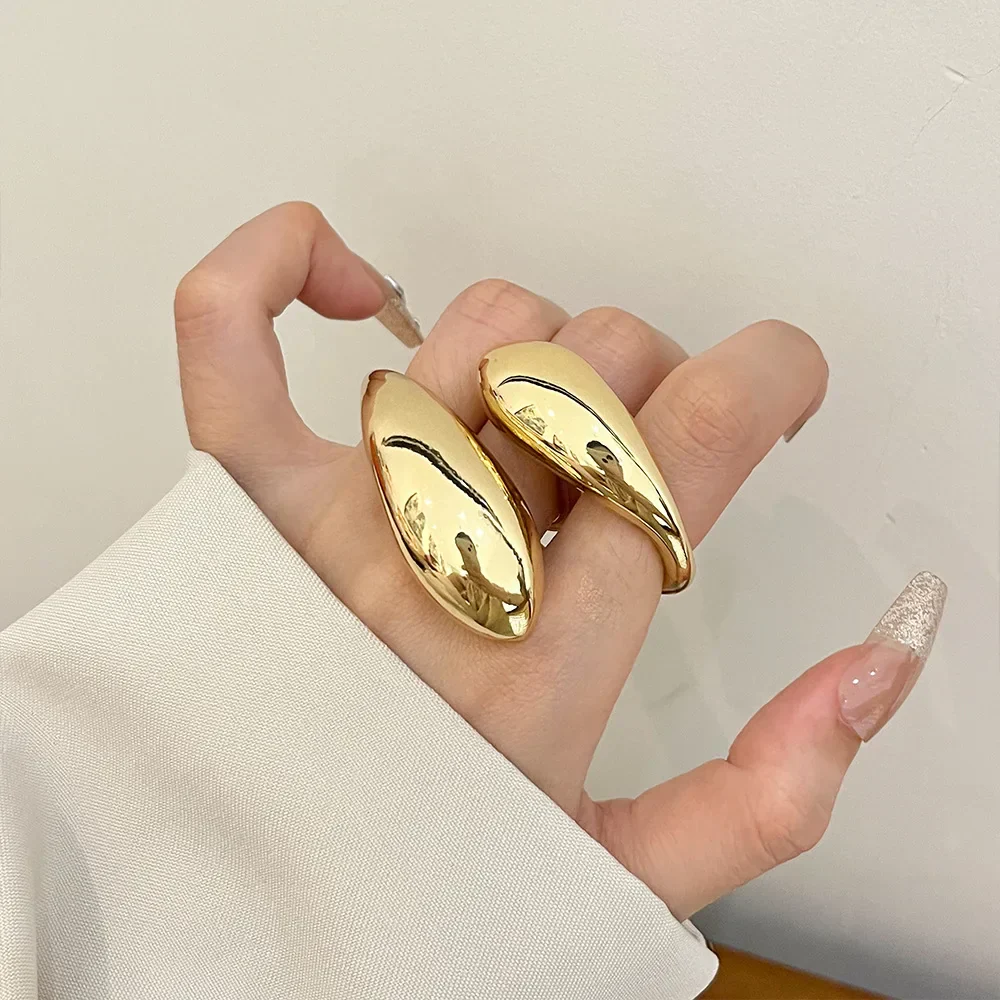 Trendy Statement Damen Doppelring Punk Style - Image 5