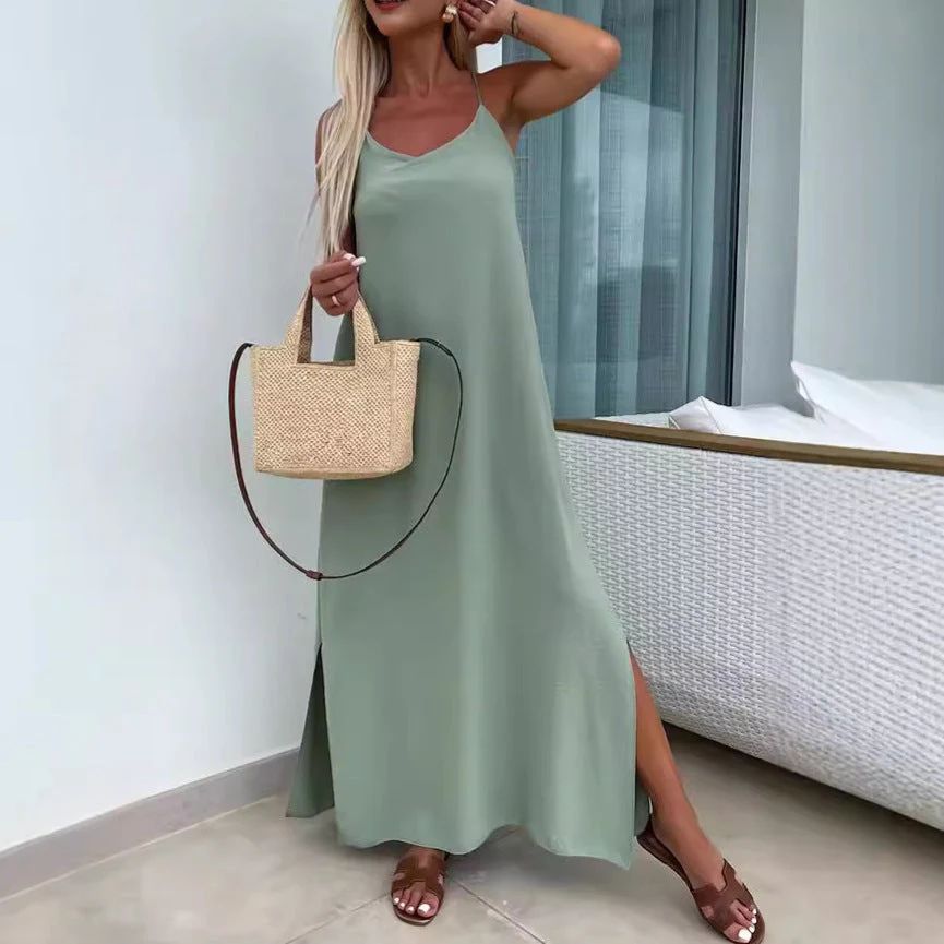 Trine- Damen Maxikleid mit verstellbaren Trägern - Image 5