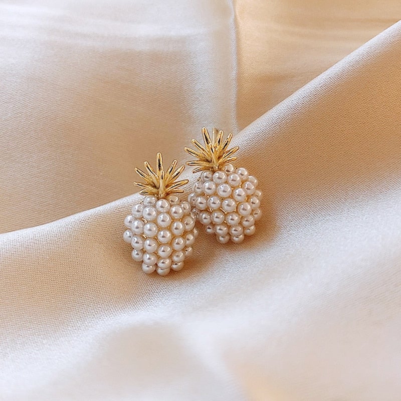 Tropische Ananas und Perlenbesetzte Ohrringe - Image 2