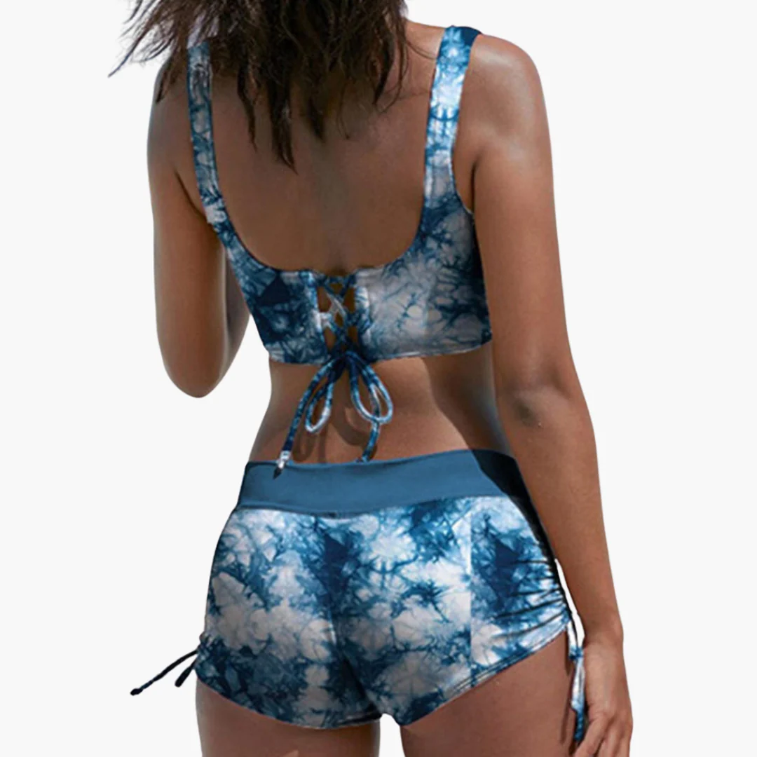 Twist-Bikini-Top mit Shorts - Damen Zweiteiler für den Sommer - Image 5